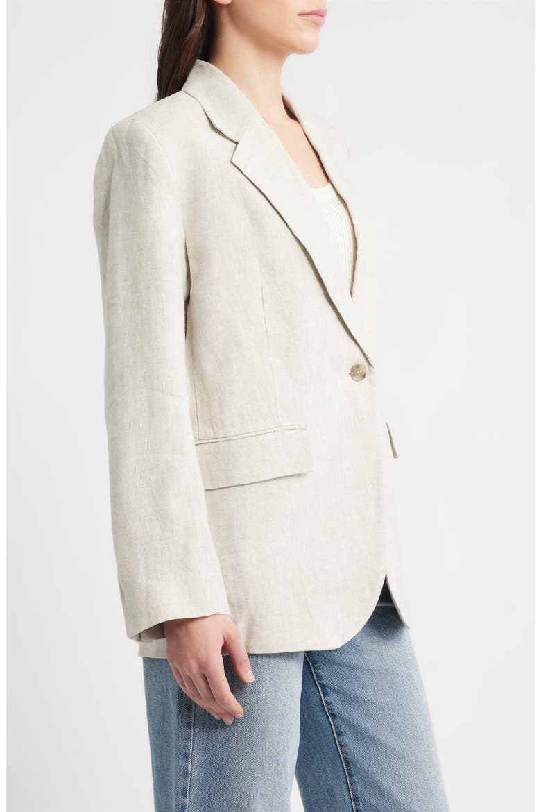 Linen Blazer, Alternate, color, WHITE DUSTY LIGHT