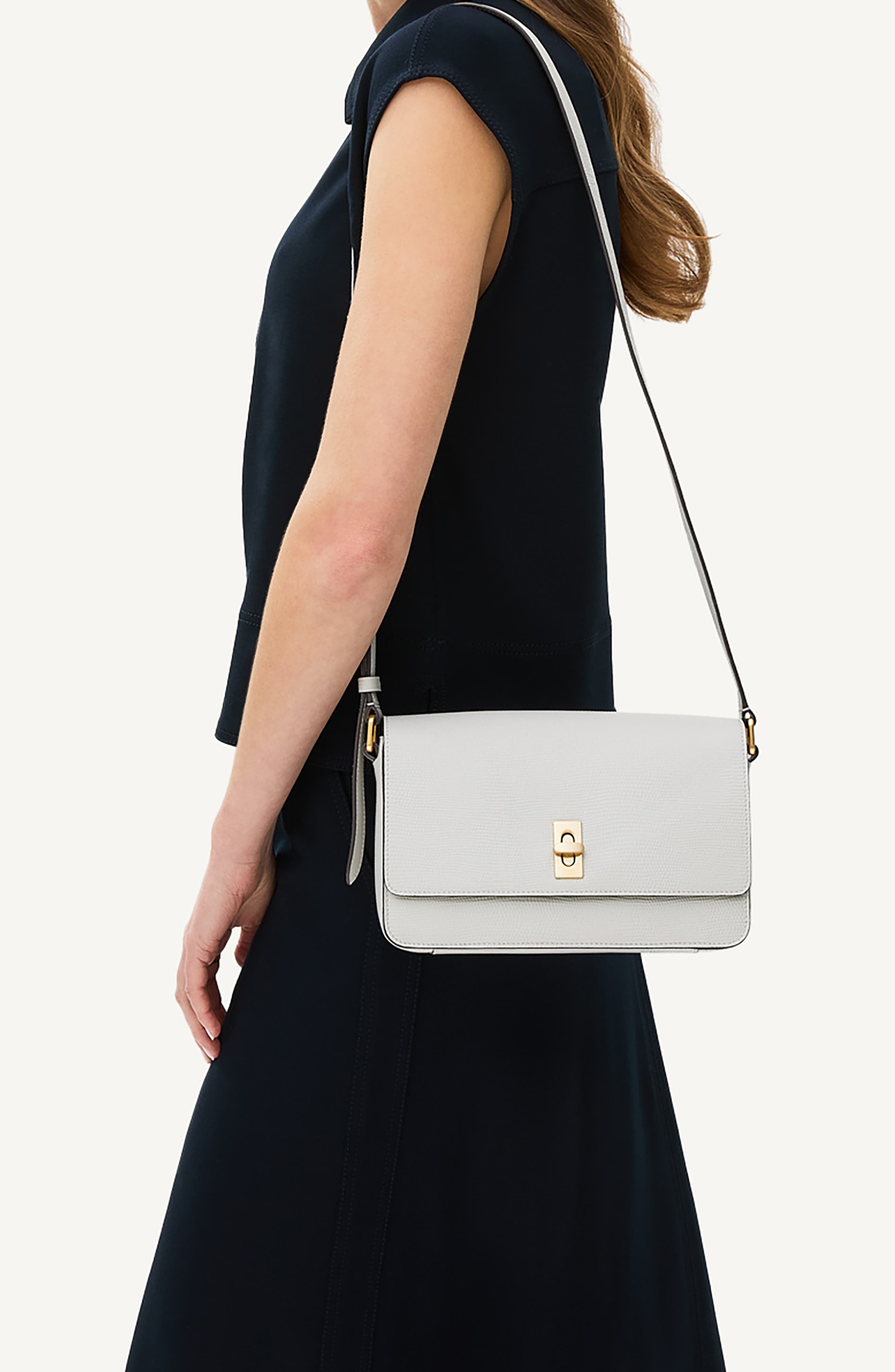 Radley Threadneedle Street Leather Crossbody Bag, Alternate, color, Mist