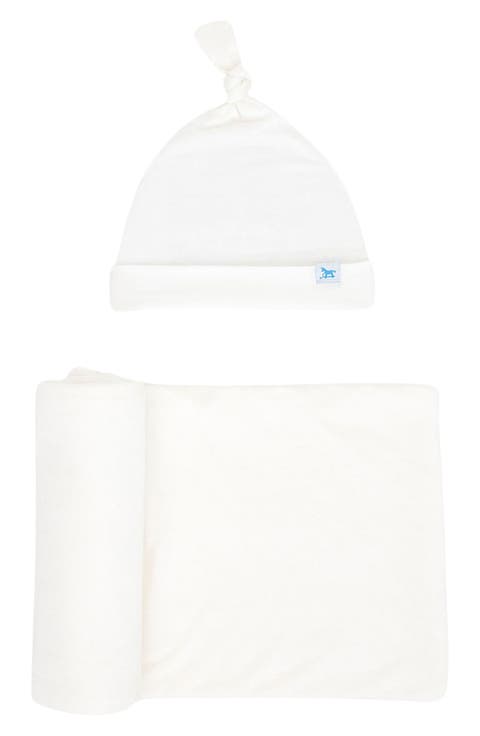 Stretch Knit Hat & Swaddle Set (Baby)