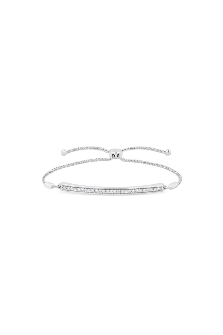 Pavé-All-Day Slide Bracelet, Main, color, Silver