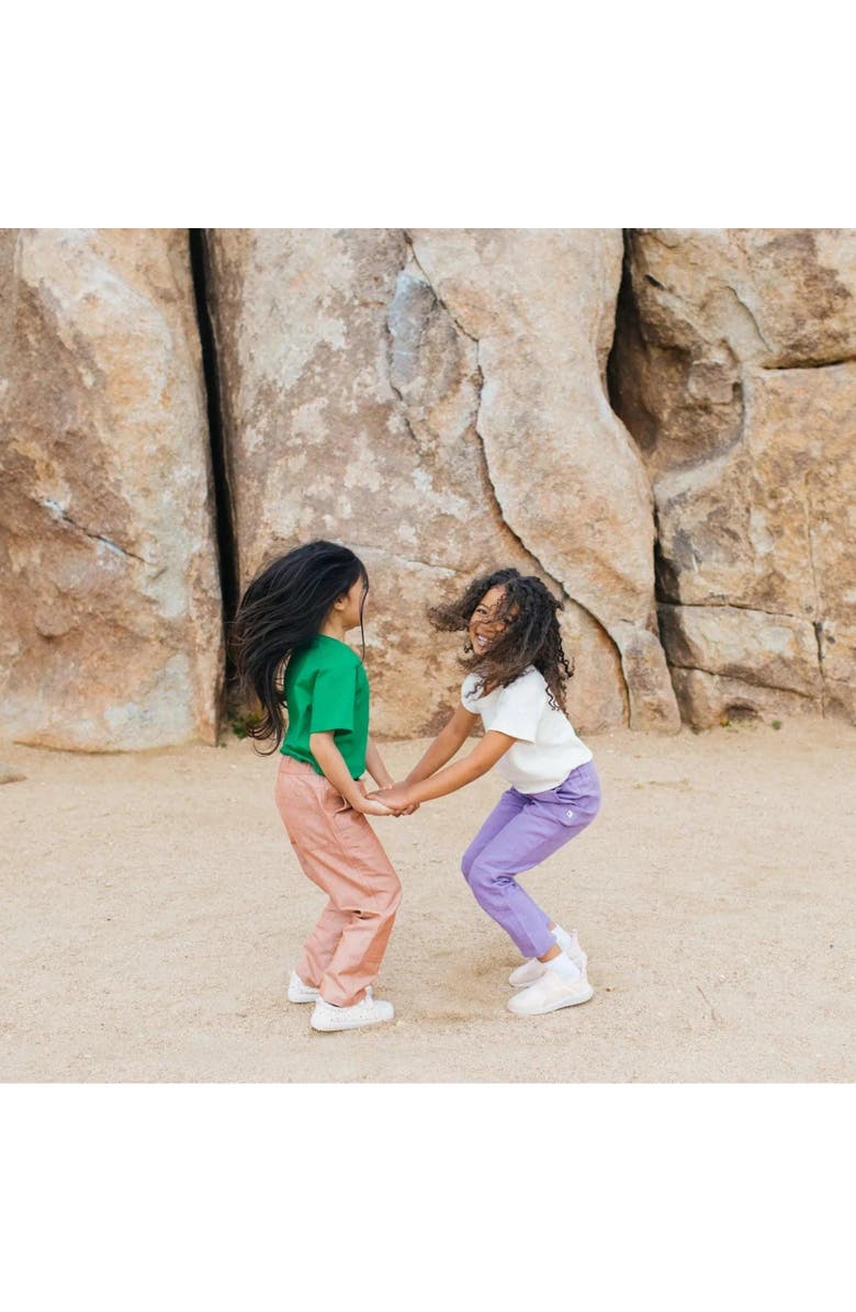 Jackalo Kids’ Organic-Dyed Linen Pants, Alternate, color, Lilac