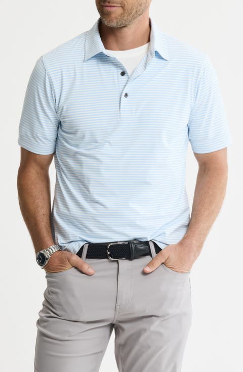 Performance Stripe Polo