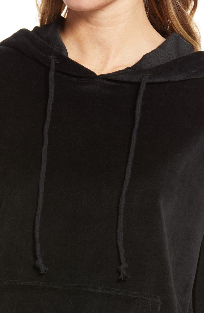 Treasure & Bond Velour Treatment Hoodie, Alternate, color, 