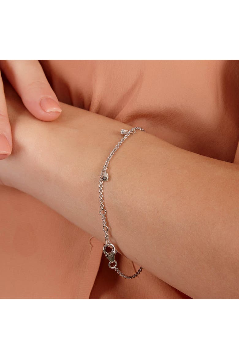 Skinny Drip Multi Bracelet, Alternate, color, Sterling Silver