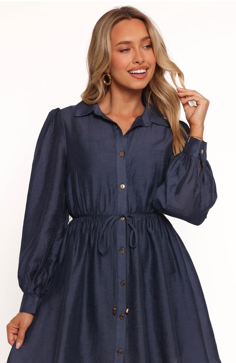 Petal & Pup Everett Long Sleeve Minidress, Alternate, color, Navy