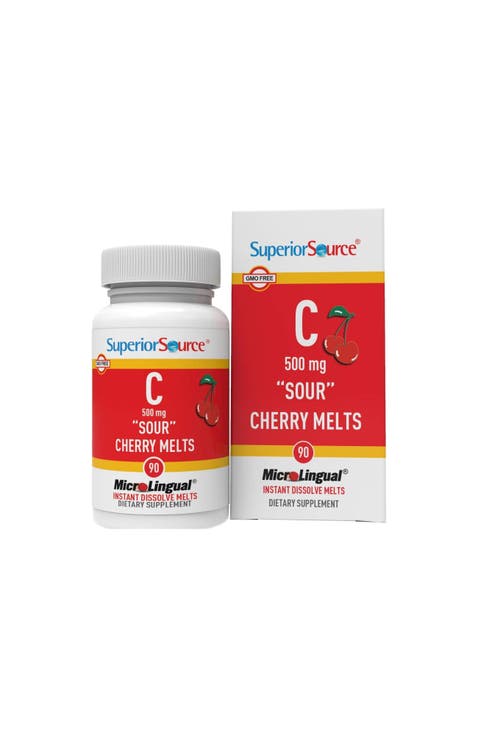 Vitamin C Sour Cherry Melts Sublingual Dissolving Tablets