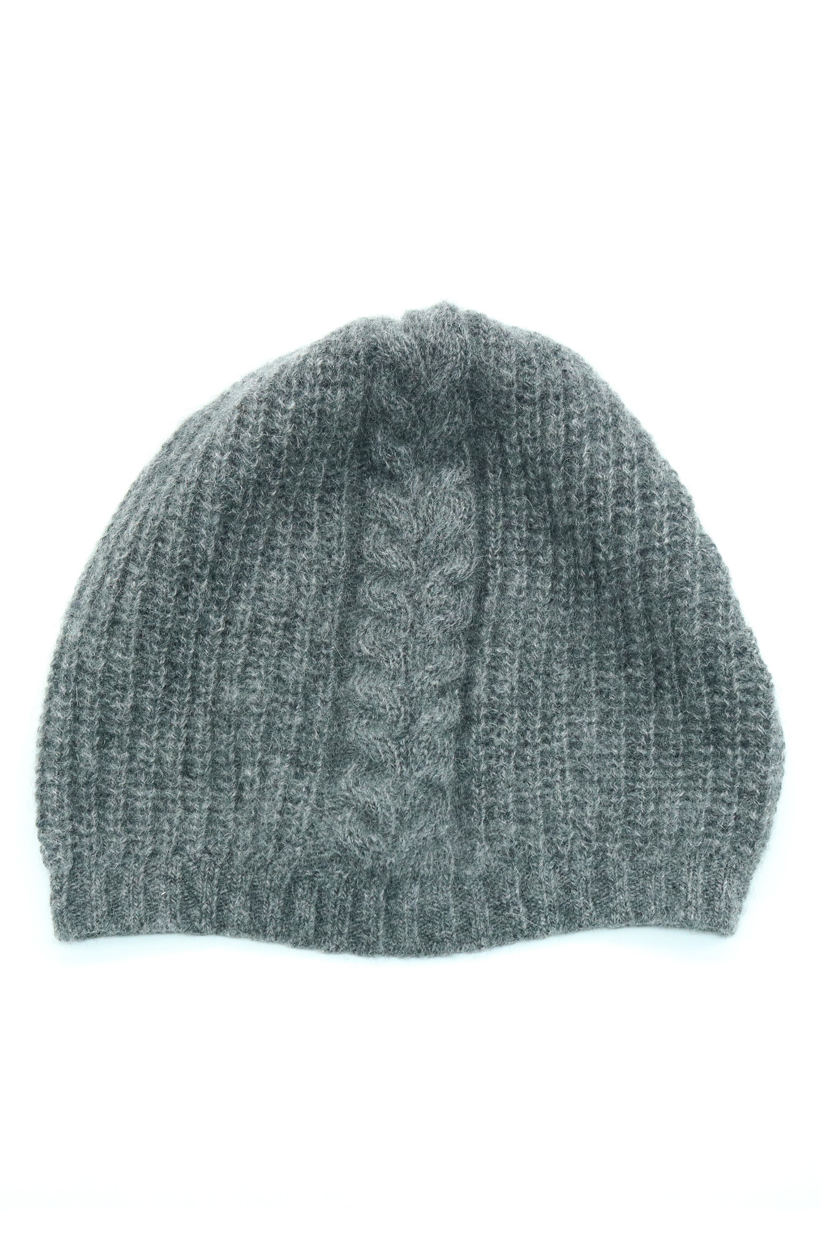 Portolano Cashmere Cable Knit Beanie