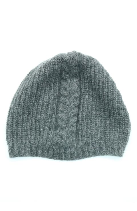Cashmere Cable Knit Beanie