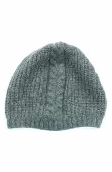 Portolano Cashmere Cable Knit Beanie