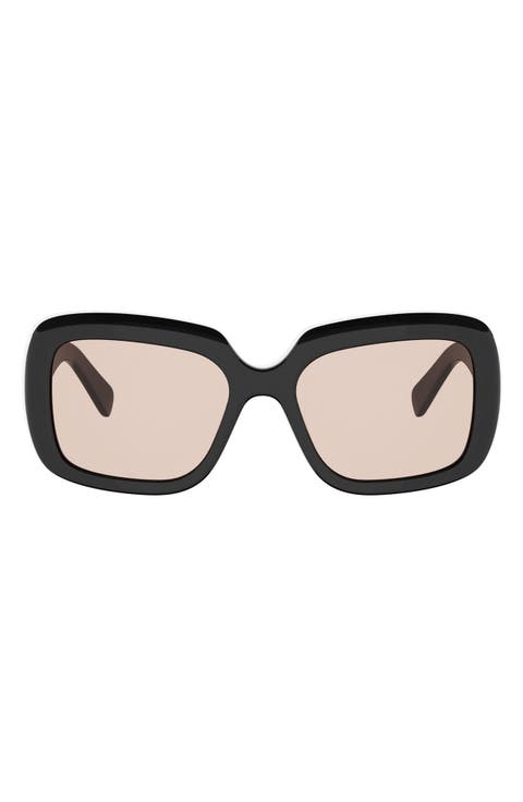 56mm Square Sunglasses