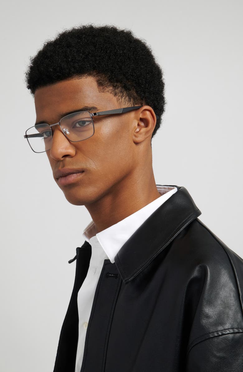 HUGO 56mm Rectangular Optical Glasses, Alternate, color, 