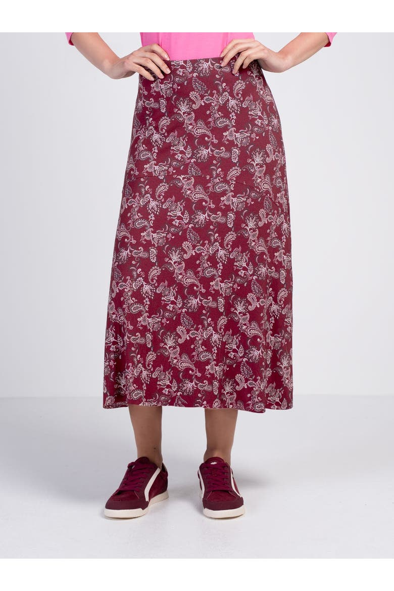 Printed Paisley Maxi Skirt, Alternate, color, Winter Paisley