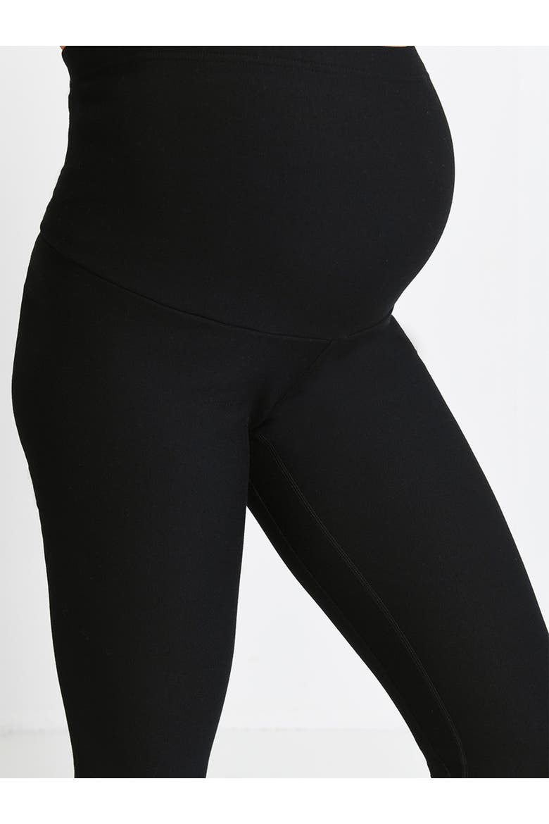 Maternity Regular Winter Leggings, Alternate, color, Black