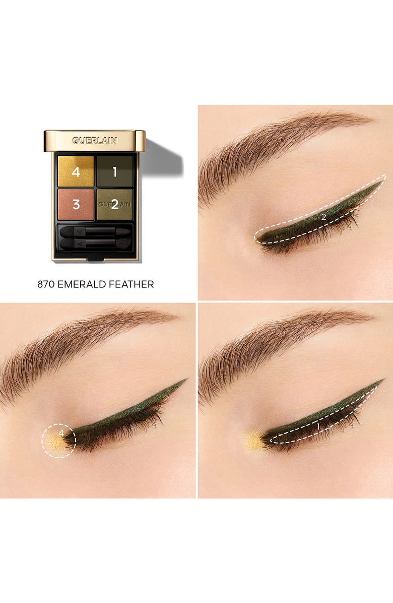 Guerlain Ombrés G-Quad Eyeshadow Palette, Alternate, color, #870 Emerald Feather