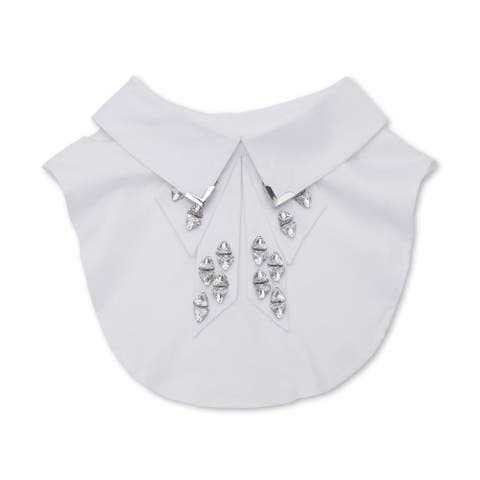 Victoria Triangle Crystal Bow Tie Collar