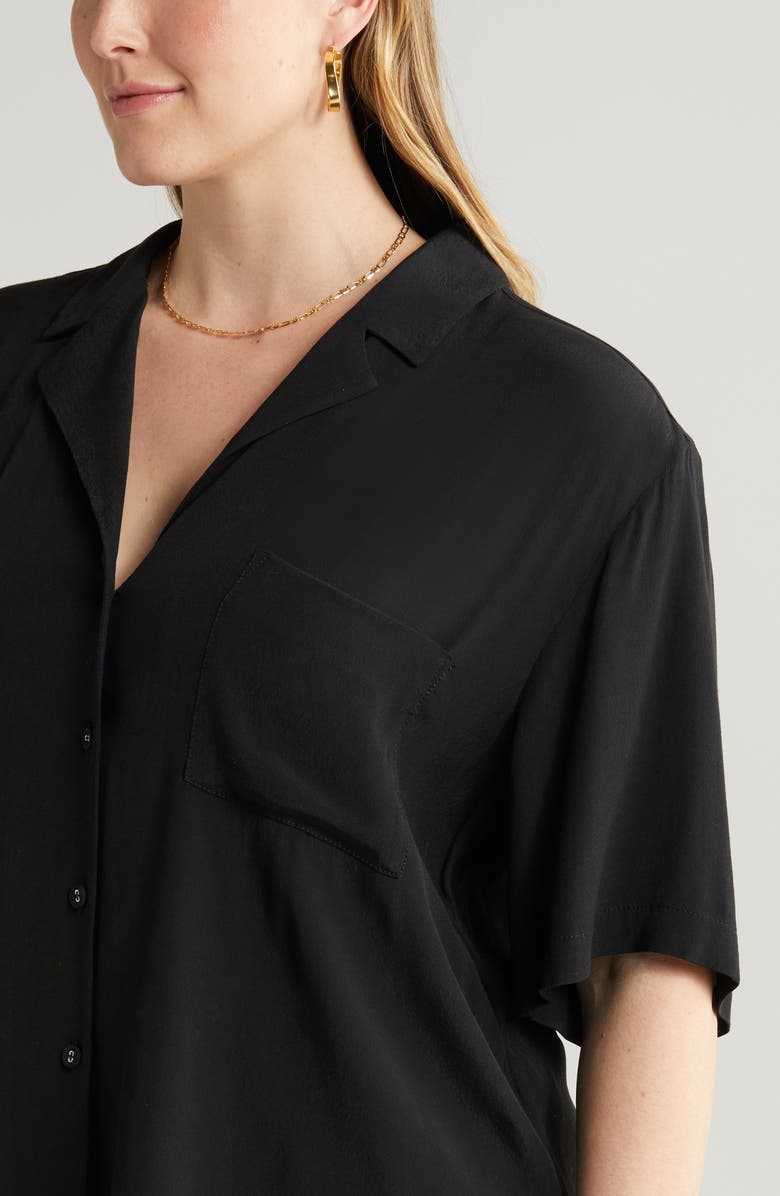 Treasure & Bond Soft Double Pocket Camp Shirt, Alternate, color, 