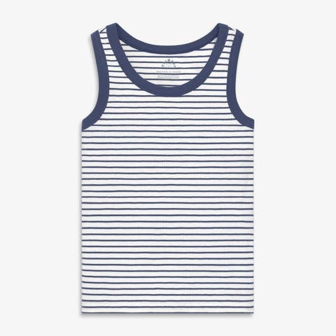 Adult Rib Tank In Stripe (Women's Fit)