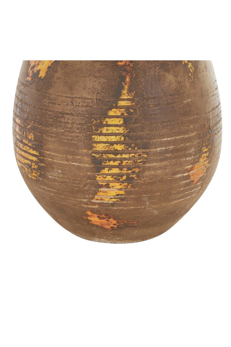 Brown Ceramic Vase, Alternate, color, BROWN