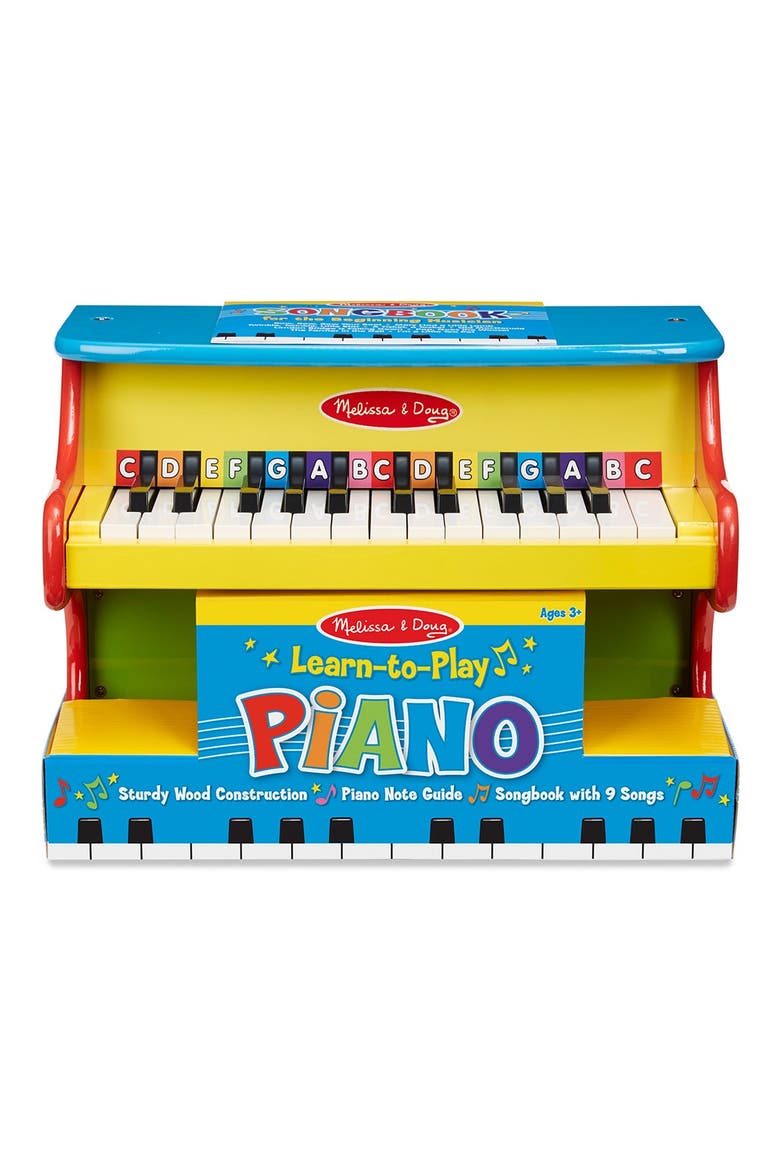 'Learn-to-Play' Piano, Main, color, YELLOW