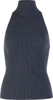 Alaïa Ribbed Halter Neck Top