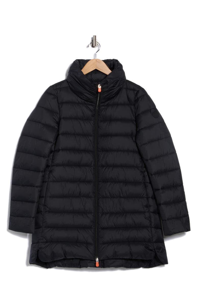 Save The Duck Linnea Puffer Jacket, Alternate, color, Black