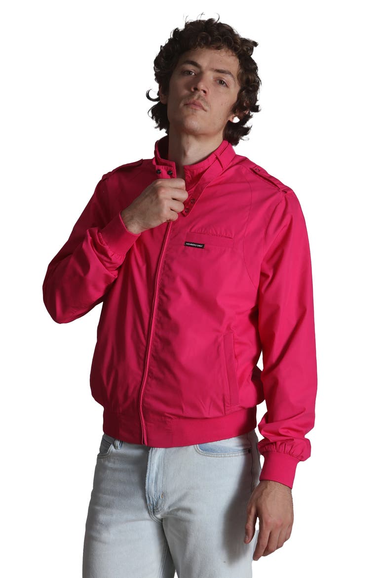 Classic Iconic Racer Jacket, Alternate, color, Hot Pink