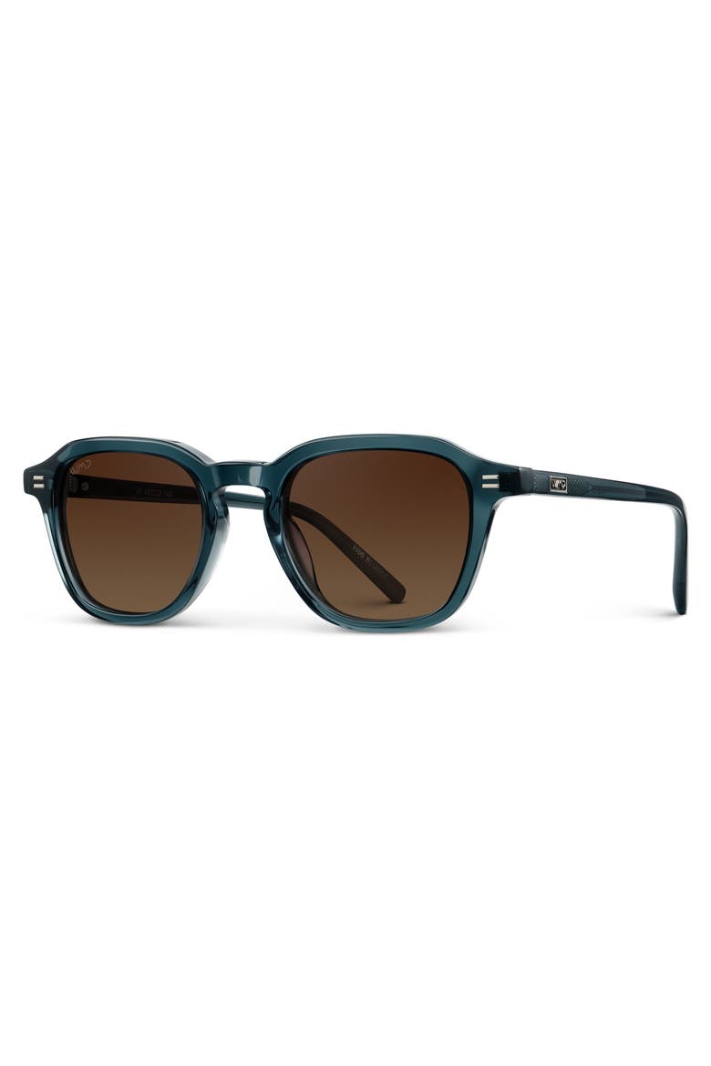 Silas - 48mm Square Polarized Sunglasses, Alternate, color, Crystal Steel Blue
