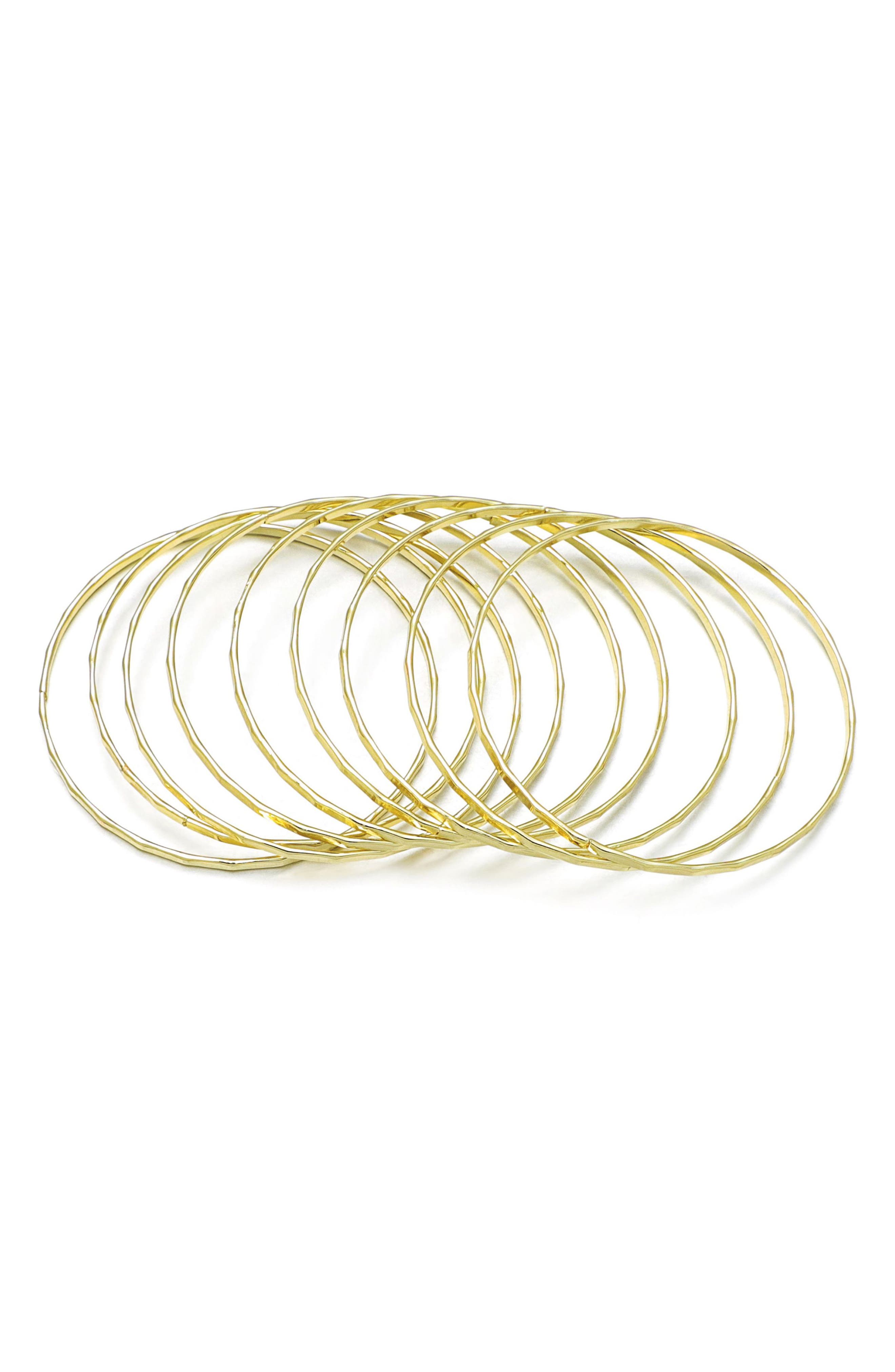 Adornia Set of 9 Thin Bangle Bracelets