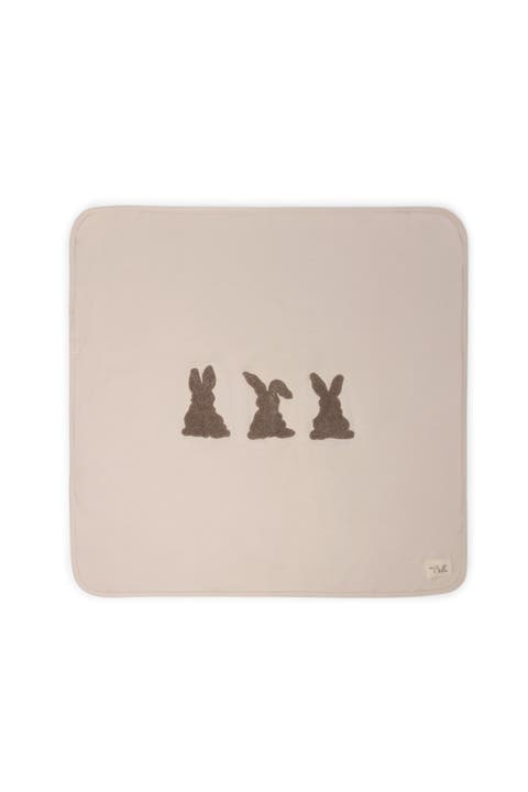 Bunny Applique Jersey Blanket (Baby)