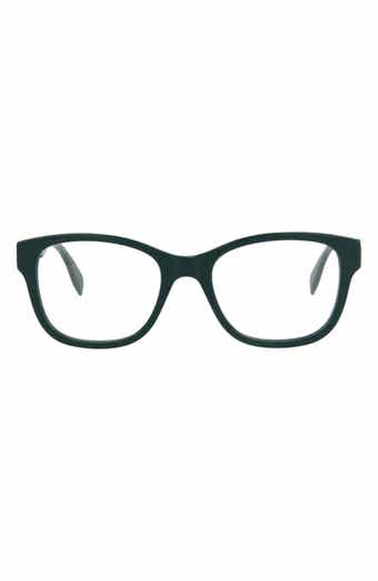 McQueen 52mm Rectangular Optical Glasses