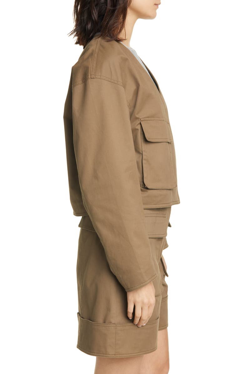 Tibi Myriam Crop Stretch Twill Jacket, Alternate, color,