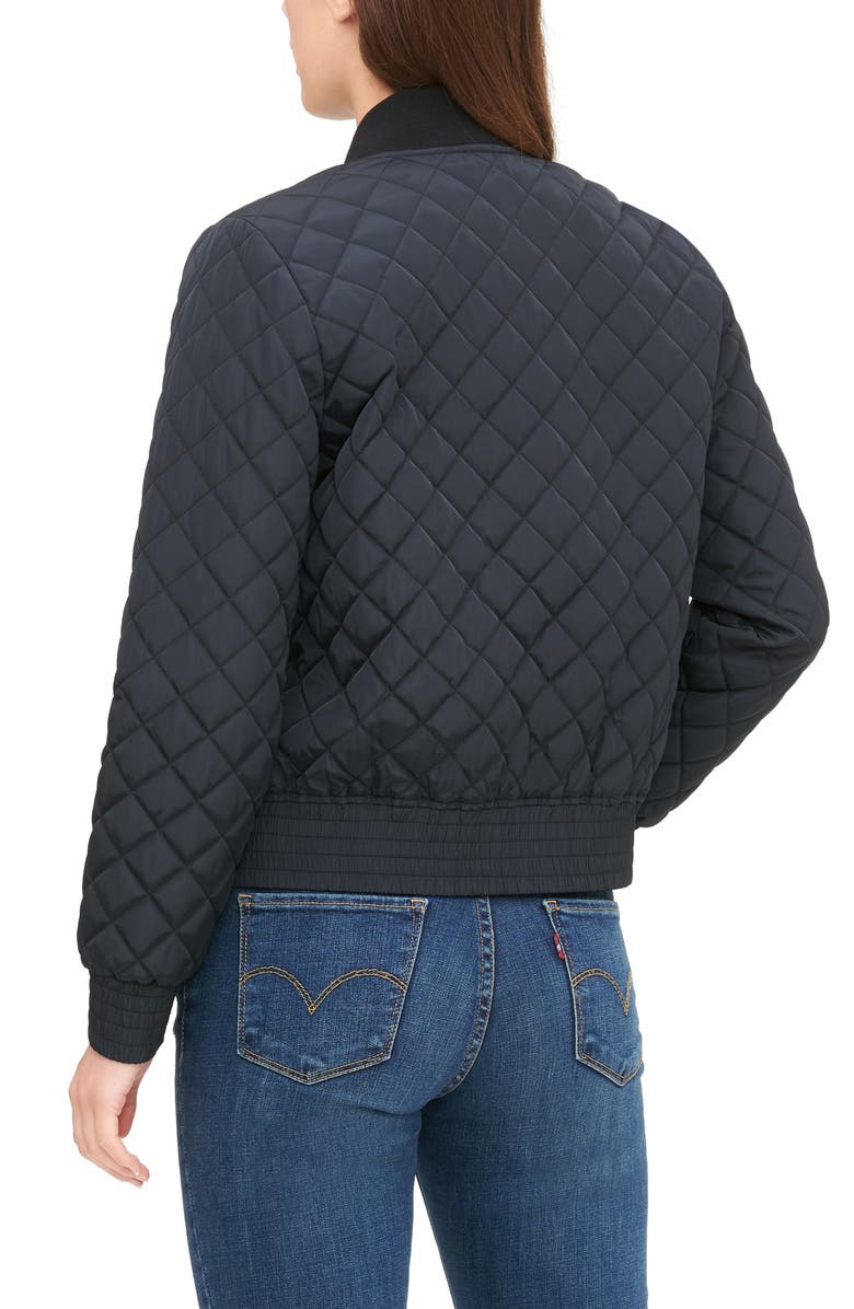 Levi's<sup>®</sup> Quilted Bomber Jacket, Alternate, color, Black