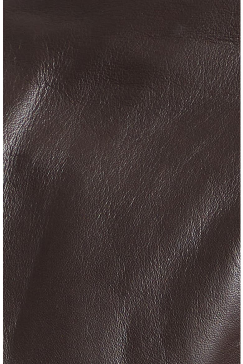 Melis Leather Bomber Jacket, Alternate, color, COFFEE BEAN