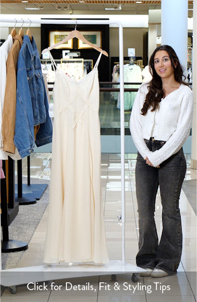 Floria Crisscross Midi Slipdress, sales video thumbnail