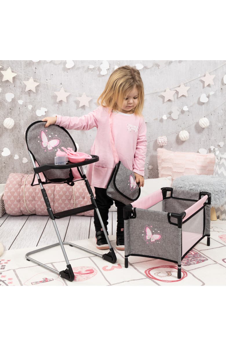 Bayer Design 9 In 1 Doll Travel Bed Set, For Dolls Up to 18 Inches, Kids 3+, Alternate, color, Multicolored