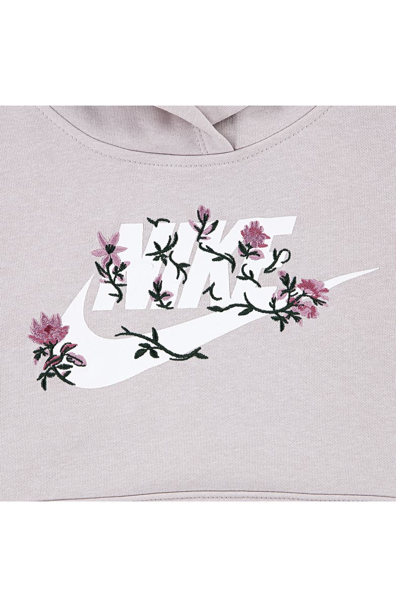 Nike Kids' Floral Futura Hoodie & Joggers Set, Alternate, color, Platinum Violet