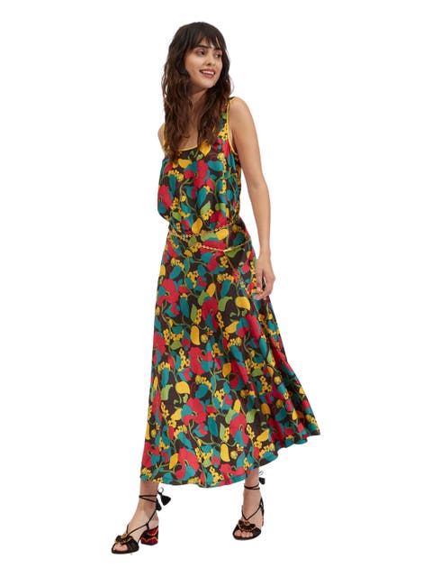 Milano Skirt Vines Brown