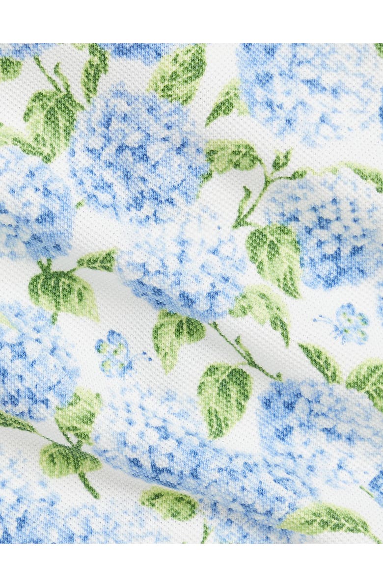 Ralph Lauren Floral Cotton Piqué Skirted Bubble Romper, Alternate, color, 