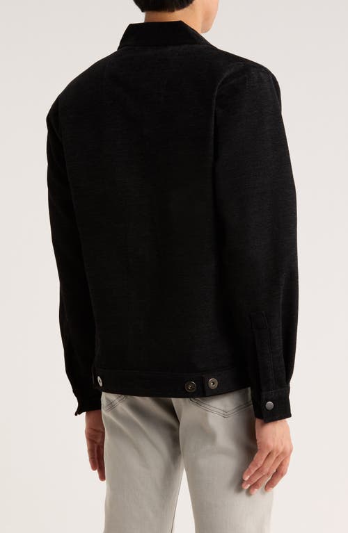 Vintage 1946 Chevron Twill Shirt Jacket In Black