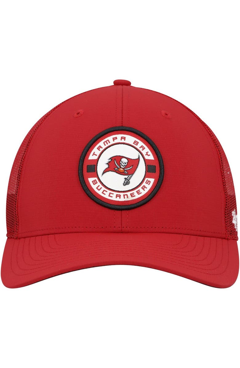 '47 Men's '47 Red Tampa Bay Buccaneers Berm Trucker Adjustable Hat, Alternate, color,