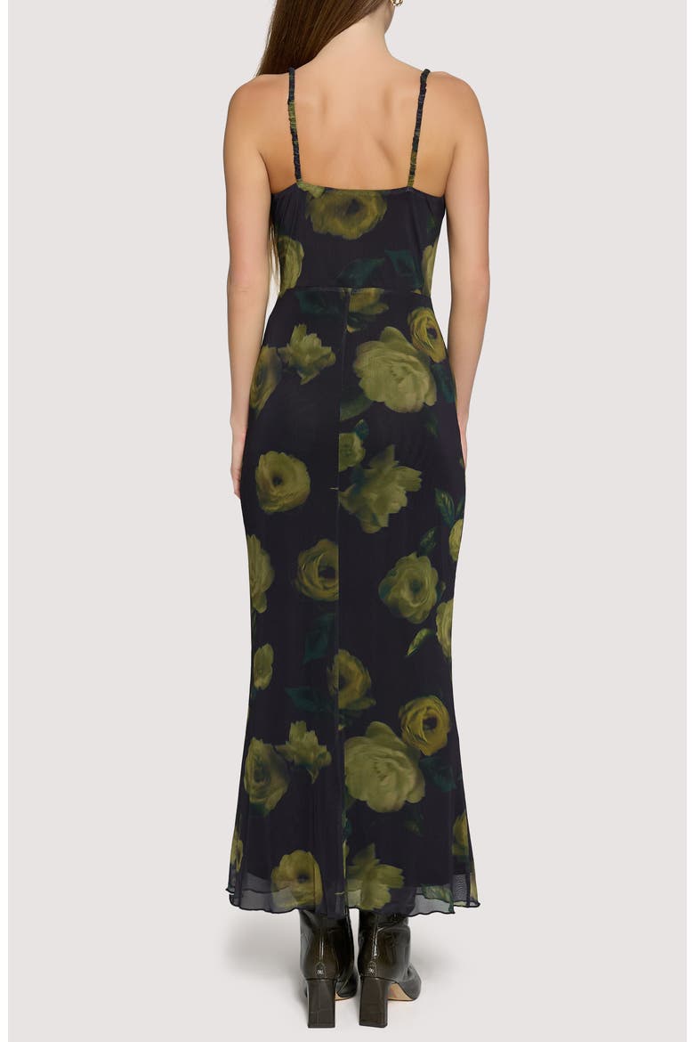 Nocturnal Blooms Maxi Dress, Alternate, color, BLACK-FLORAL
