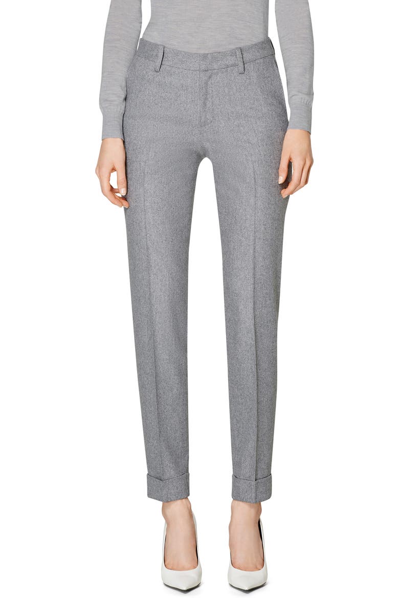 Robin Cuff Wool Trousers, Main, color, LIGHT GREY