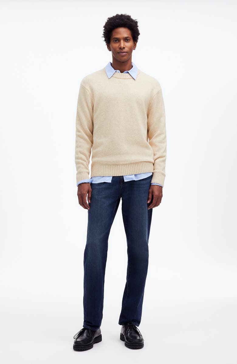 Madewell Wool & Cashmere Blend Sweater, Alternate, color, Heather Cream