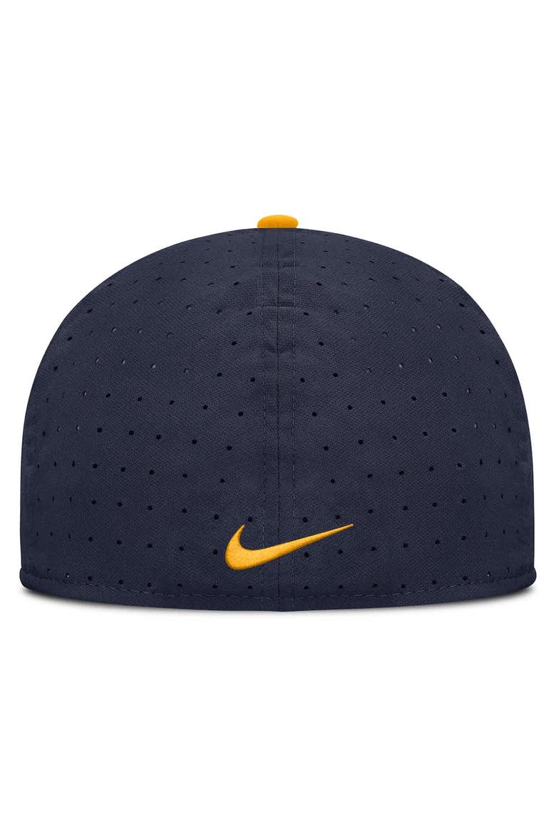 Men's Nike Navy West Virginia Mountaineers On-Field Dugout True Performance Fitted Hat, Alternate, color, Navy