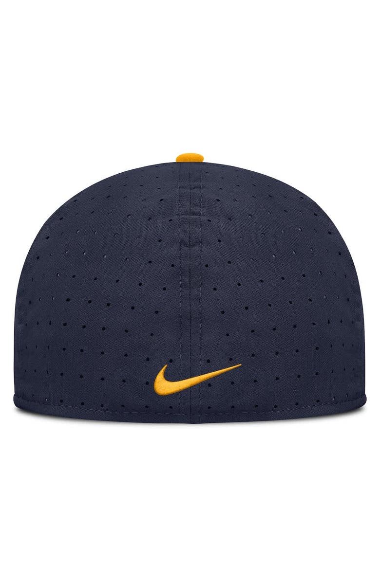 Nike Men's Nike Navy West Virginia Mountaineers On-Field Dugout True Performance Fitted Hat, Alternate, color, Navy