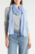 Nordstrom Striped Silk & Cashmere Scarf