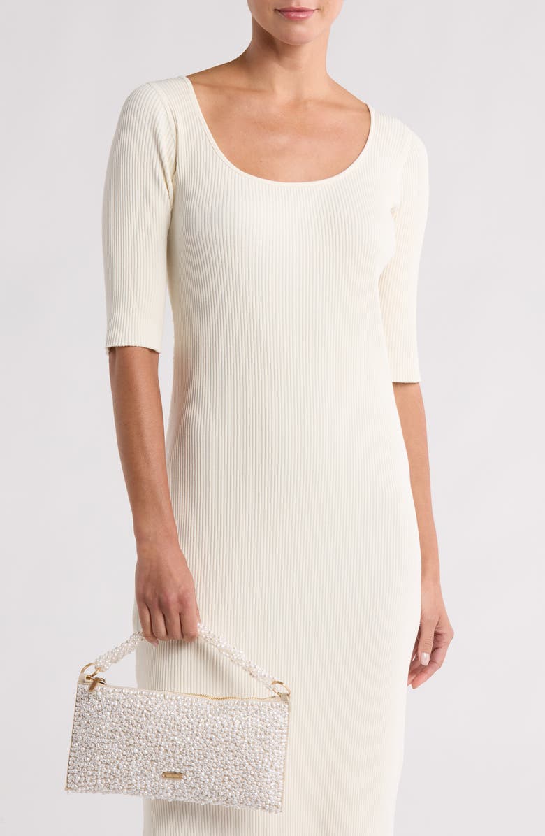 Cult Gaia Hera Nano Imitation Pearl Shoulder Bag, Alternate, color, Pearl