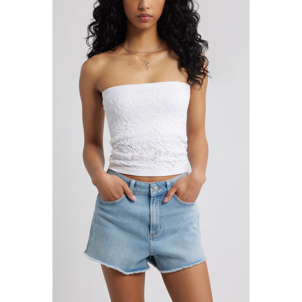 Bp. Textured Floral Tube Top