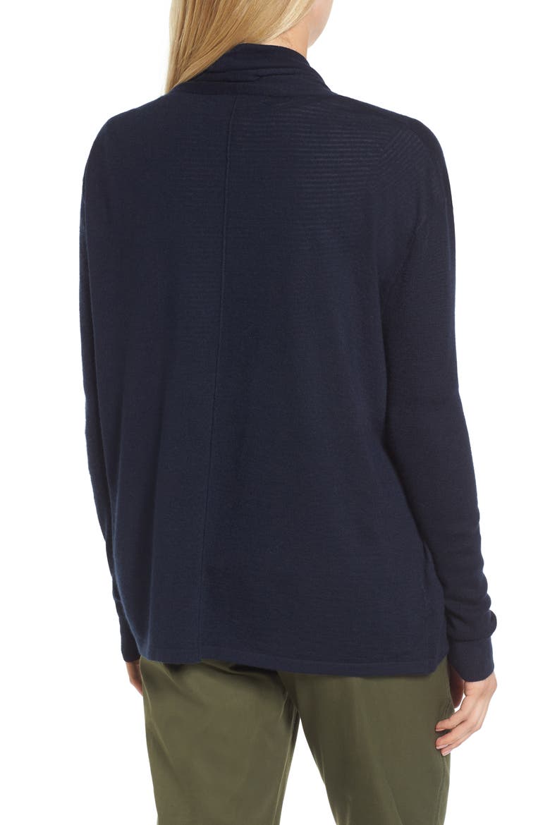 Cashmere Blend Cardigan, Alternate, color, NAVY NIGHT