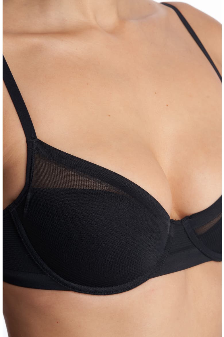 Scope Balconette Underwire Contour Bra, Alternate, color, BLACK